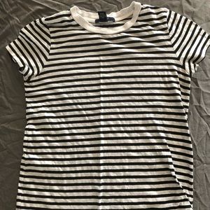 Black and white striped tshirt